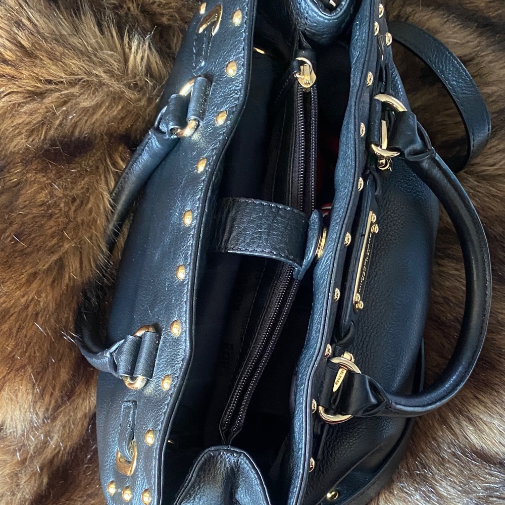Michael Kors Black Satchel with Gold Accents - Picture 5 of 5